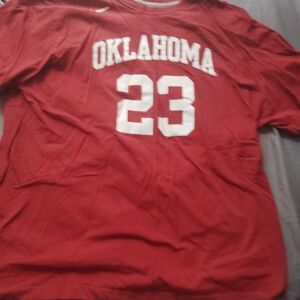 Oklahoma Red T-Shirt with Number 23
